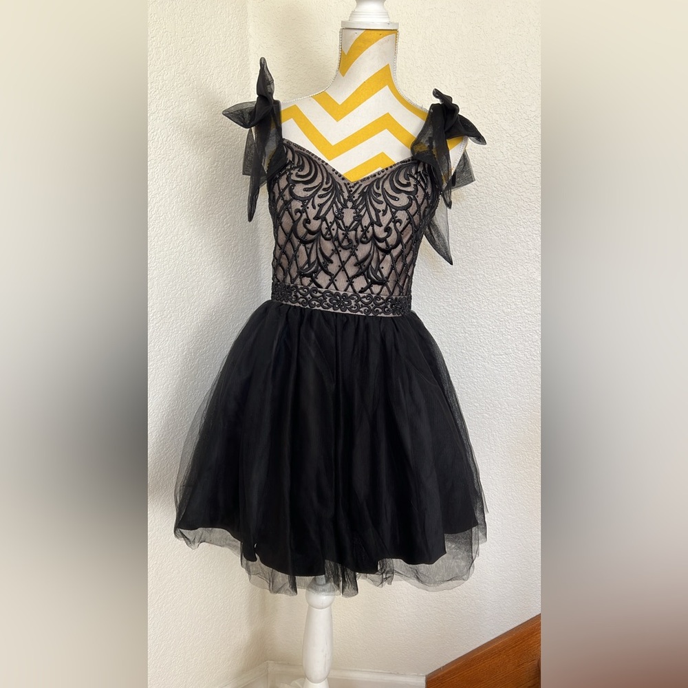 Elegant Black Lace Dress